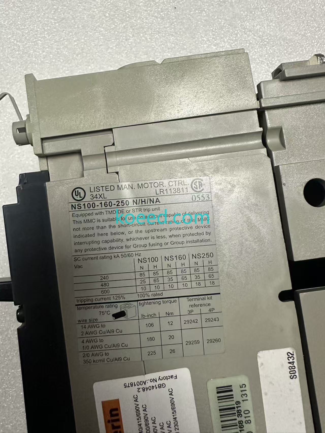 NS160N 63/80 amp - Koeed Fashion View